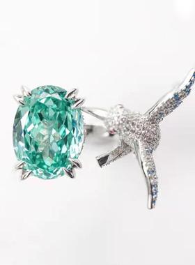 奢华优雅钻石仿真圣玛利亚海蓝宝