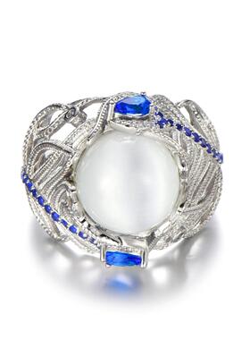 臻荣wish热卖新款月光石猫眼石