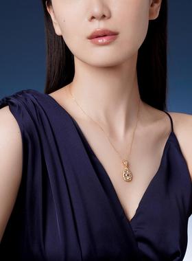 意大利布拉提红宝石吊坠女复古