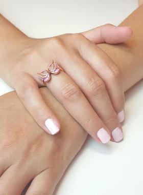 臻荣wish速卖通外贸新款镶钻粉色