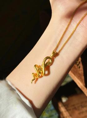 中古风vintage美杜莎灵蛇铜钱