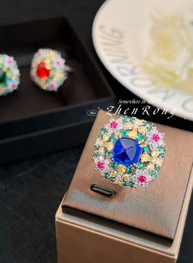 秘密花园奢华群镶仿天然祖母