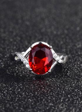 仿天然红宝石项链时尚豪华高端