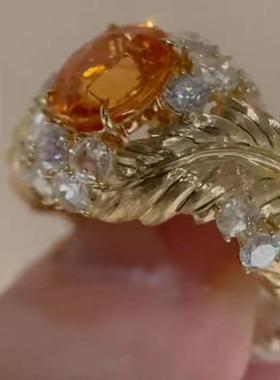 意大利布拉提织纹雕金羽毛拉丝金