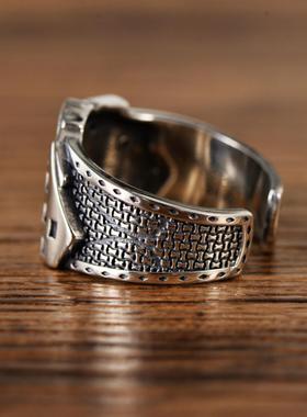 快手霸气男士戒指创意扑克牌