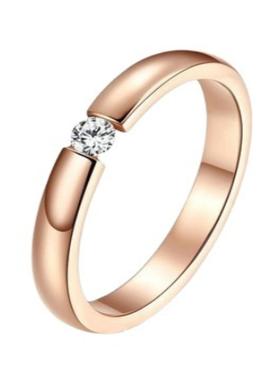 欧美热卖饰品时尚简约玫瑰金光面