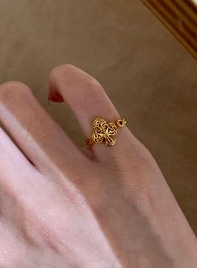 小红书爆款中古法式金色鸢尾花