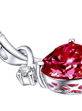 臻荣ebay热卖新款红宝石爱心形