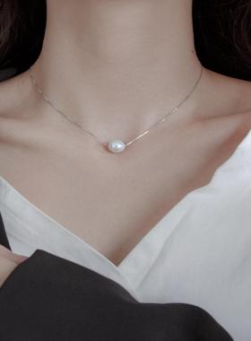 新款镀s925银合成淡水珍珠盒子