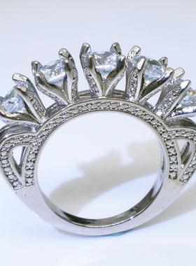 臻荣wish热卖创意仿真锆石订婚