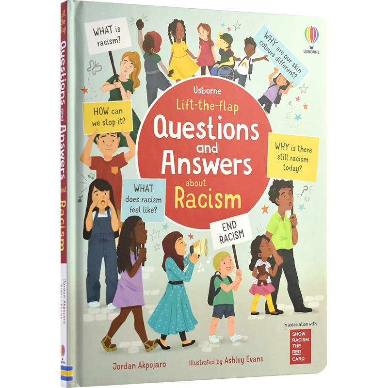 Usborne Lift-the-Flap Questions & Answers about Racism  儿童科普问答 种族歧视 纸板翻翻书 趣味百科 英文原版进口图书 - 图0