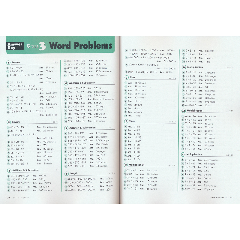 Kumon Math Workbooks Word Problems G1-G6 公文式教育 儿童数学练习册英语应用题小学6册 思维训练 英文原版进口图书 - 图2