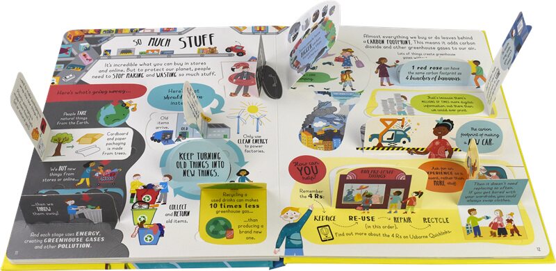 Usborne Lift the Flap Looking After Our Planet 尤斯伯恩 善待我们的星球 翻翻纸板书 儿童英语百科科普读物 英文原版进口图书