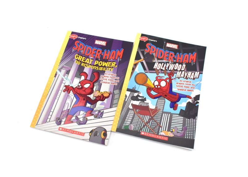 Marvel Spider Ham 美国学乐漫画小说 蜘猪侠2册 漫威 Peter Porker 图画故事书 小学生英语课外读物 英文原版进口儿童图书 - 图2