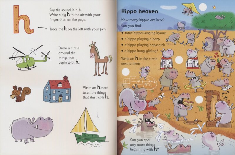 Usborne Wipe-clean Phonics Book 3 自然拼读 可擦写练习 幼儿早教启蒙 益智游戏 英语学习 附可擦笔 英文原版进口儿童图书