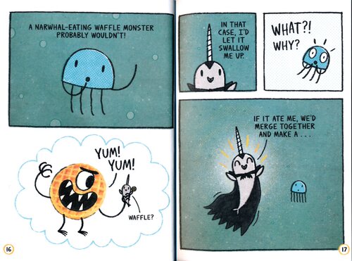 Narwhal and Jelly 独角鲸和水母1-9 漫画书 海洋生物百科 儿童科普绘本 英语读物 5-7岁 课外阅读 英文原版进口图书 - 图3
