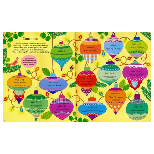 Usborne Christmas Celebrations Around The World 圣诞节 世界各地的庆祝活动 少儿百科科普 精装大开本 英文原版进口儿童图书 - 图2