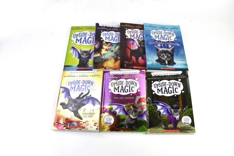 Upside-Down Magic Collection 失控的魔法1-8 幽默诙谐 地道英语 英文章节书 8-12岁 课外读物 英文原版进口儿童图书,淘宝优惠券,粉丝福利购,淘宝优惠卷