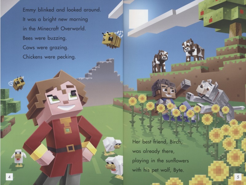 Minecraft Young Readers Level 2 Survival Mode Mobs in the Overworld 我的世界分级读物2级 Minecraft官方出品 英文原版进口 - 图3