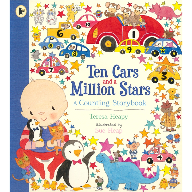 Ten Cars and a Million Stars A Counting Storybook 十辆汽车和一百万颗星星 学数数 图画故事书 启蒙认知 英文原版进口儿童图书 - 图0