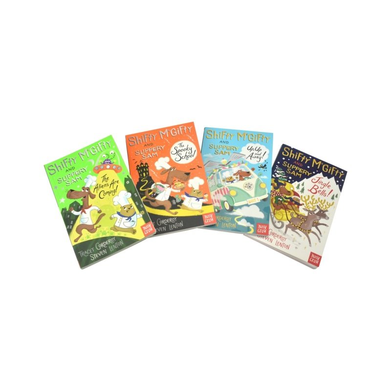 Shifty McGifty and Slippery Sam 强强和盗盗 萌犬神探1-4册 全彩幽默趣味桥梁章节书 英文原版进口儿童图书,淘宝优惠券,粉丝福利购,淘宝优惠卷