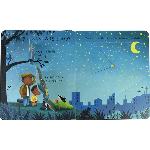 Usborne Very First Lift-the-Flap Questions Answers最初的问答套装2册 儿童启蒙英文绘本机关书星星太空科普 英文原版进口图书 - 图0