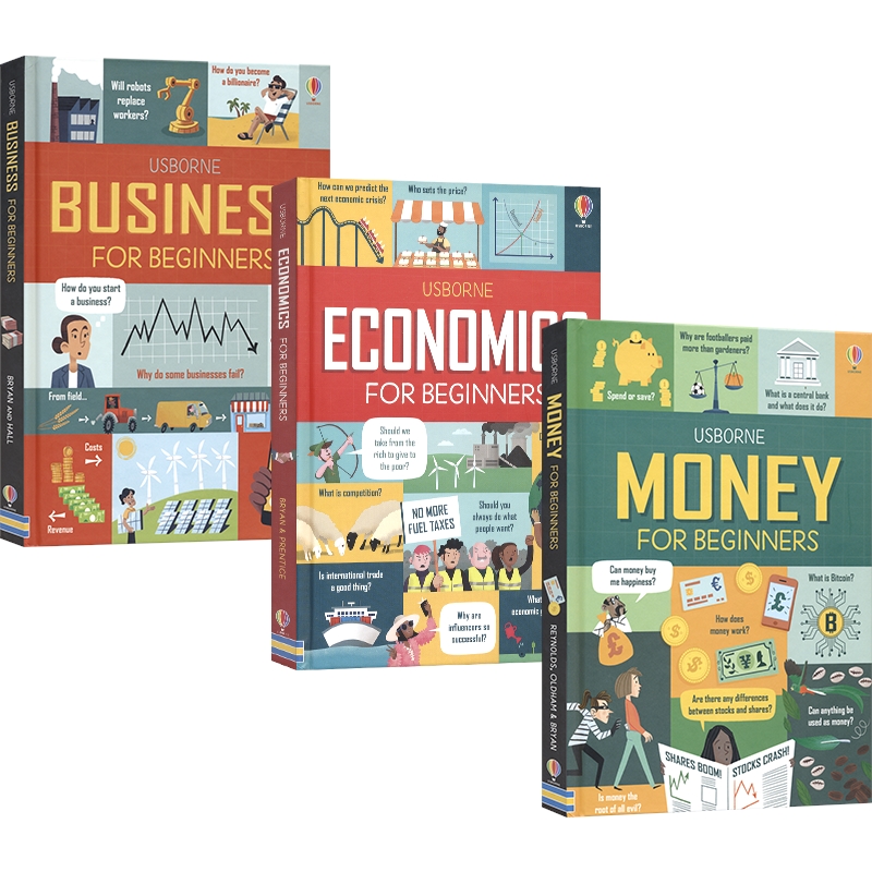 Usborne Business Economics Money for Beginners 尤斯伯恩 读懂金融/经济/商业 英语百科 儿童科普读物 英文原版进口图书 - 图0