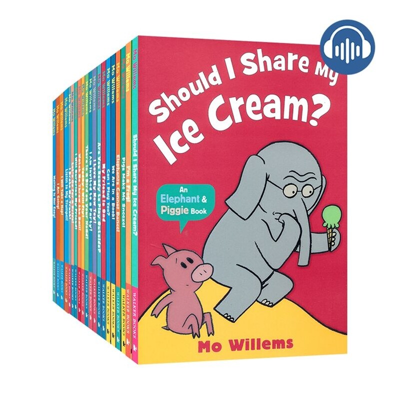 An Elephant and Piggie Book 小猪小象1-20册 英文原版儿童故事绘本 情商培养 凯迪克奖作家Mo Willems吴敏兰书单 别让鸽子开巴士