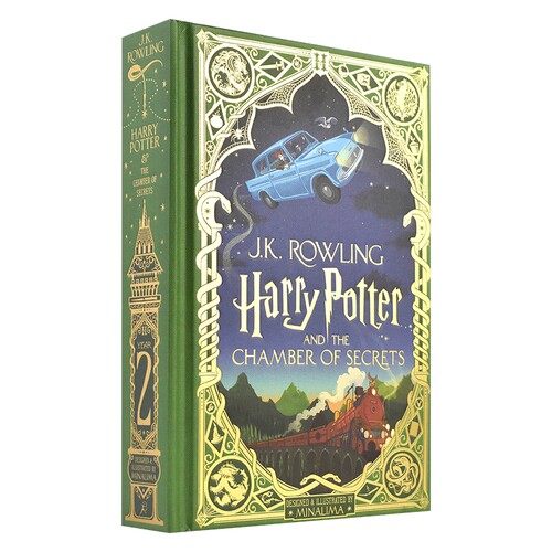哈利 · 波特与密室 Harry Potter and the Chamber of Secrets MinaLima 精装互动书 珍藏版章节小说 J.K. 罗琳 英文原版进口图书 - 图0