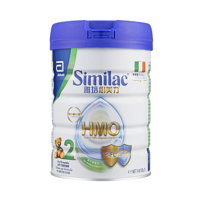 雅培similac港版心美力hmo2段6-12月婴幼儿配方母乳奶粉900g