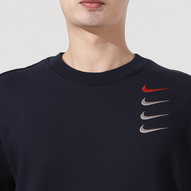 Nike耐克男子卫衣四勾运动服休闲圆领套头衫DB9408-451-图2