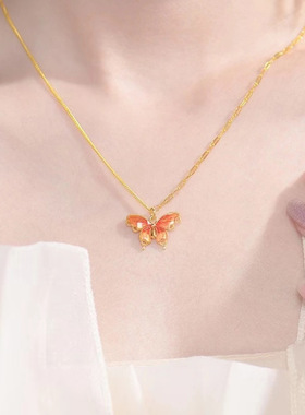 古法烧蓝纯银吊坠时尚百搭轻奢