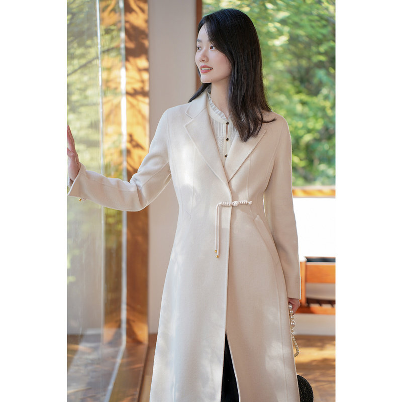 【100美丽诺羊毛】YINER音儿专选女装冬季时尚双面毛呢大衣外套,淘宝优惠券,粉丝福利购,淘宝优惠卷