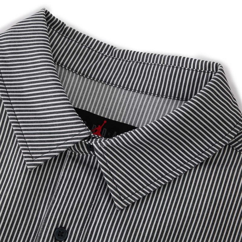 NIKE耐克男子长袖翻领衬衫秋季Jordan宽松休闲条纹外套IB0318-451,淘宝优惠券,粉丝福利购,淘宝优惠卷