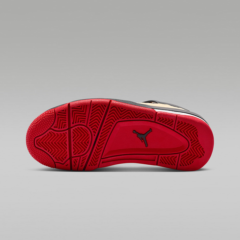 耐克女鞋air Jordan 4 AJ4黑棕红大童运动鞋复古篮球鞋IH2094-200 - 图3