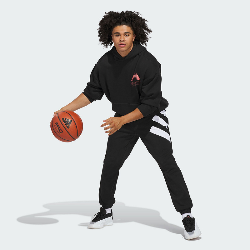 adidas阿迪达斯爱德华兹Edwards篮球连帽套头衫25冬男卫衣 JM2675 - 图1