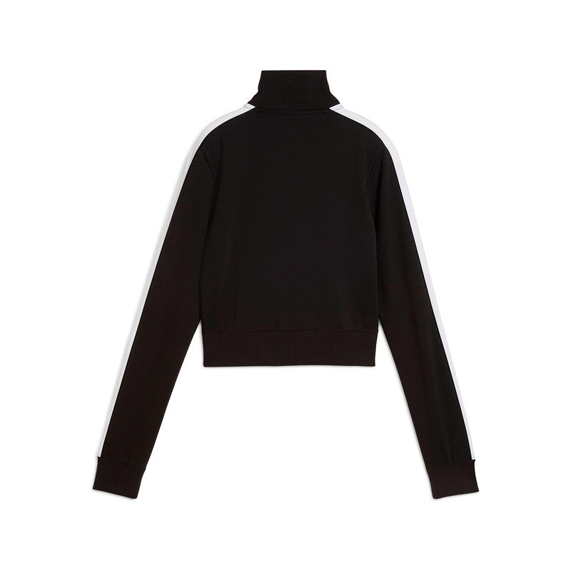 PUMA彪马短款修身夹克2025秋女T7拼色高腰潮流针织外套 634052-01,淘宝优惠券,粉丝福利购,淘宝优惠卷