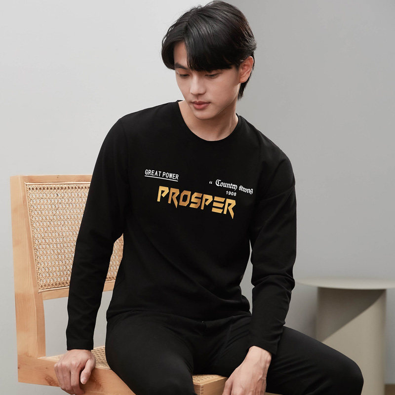 妙序男士纯棉青少年衣裤冬季棉毛衫 妙序保暖套装