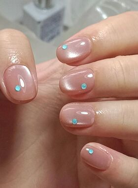 爆款猫眼美甲纯手工穿戴甲日常百搭少女感十足