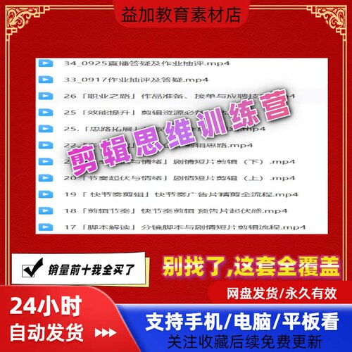 剪辑思维训练营教程全套从入门精通技巧培训学习在线自学技巧素材 - 图3
