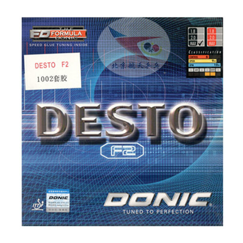航天粉色DONIC多尼克F1加硬PLUS乒乓球F2胶皮F3套胶 F4蓝色 - 图0
