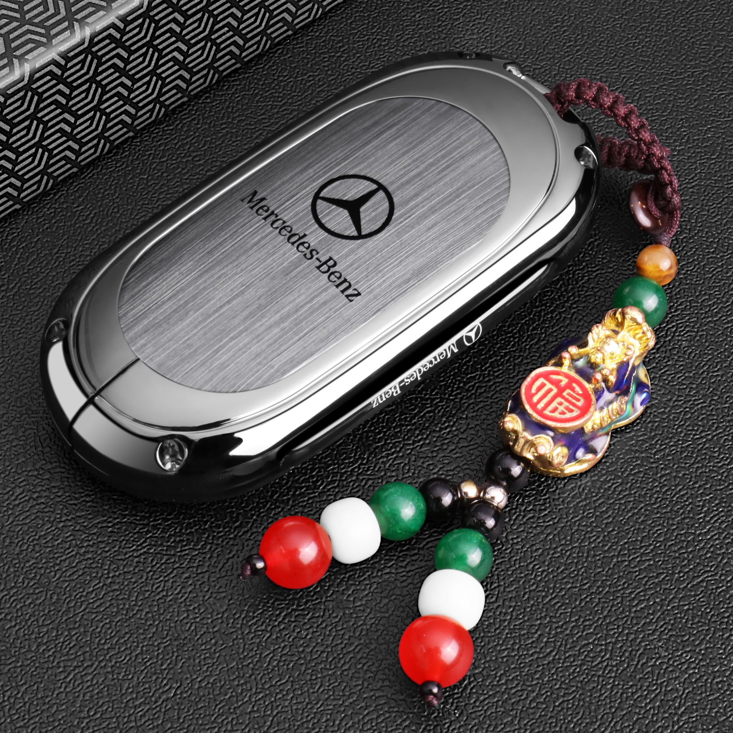 2025款奔驰c260l钥匙套新glc300l/e300l/c200l壳/glc260l车包扣壳 - 图2