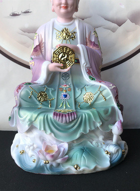 新款仿白瓷无生老母像体真身凤冠无极老母梨山骊山老母佛像摆件