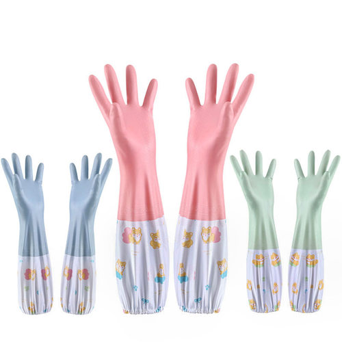 家用手套家务洗碗手套厨房超厚乳胶清洁洗菜洗衣服刷碗防水耐用 - 图3