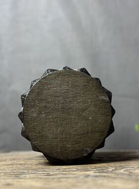 天然青石仿古雕刻莲花石座底座花台佛座摆件茶室会所复古陈设造景