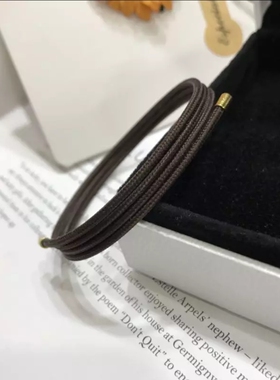 3D硬金黄金硬银配饰吸金绳手链手绳红绳皮绳DIY大孔珠串珠配件