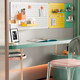 Hole plate shelf desk study desk storage customization