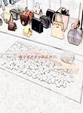 服装店中岛展示台亚克力流水台