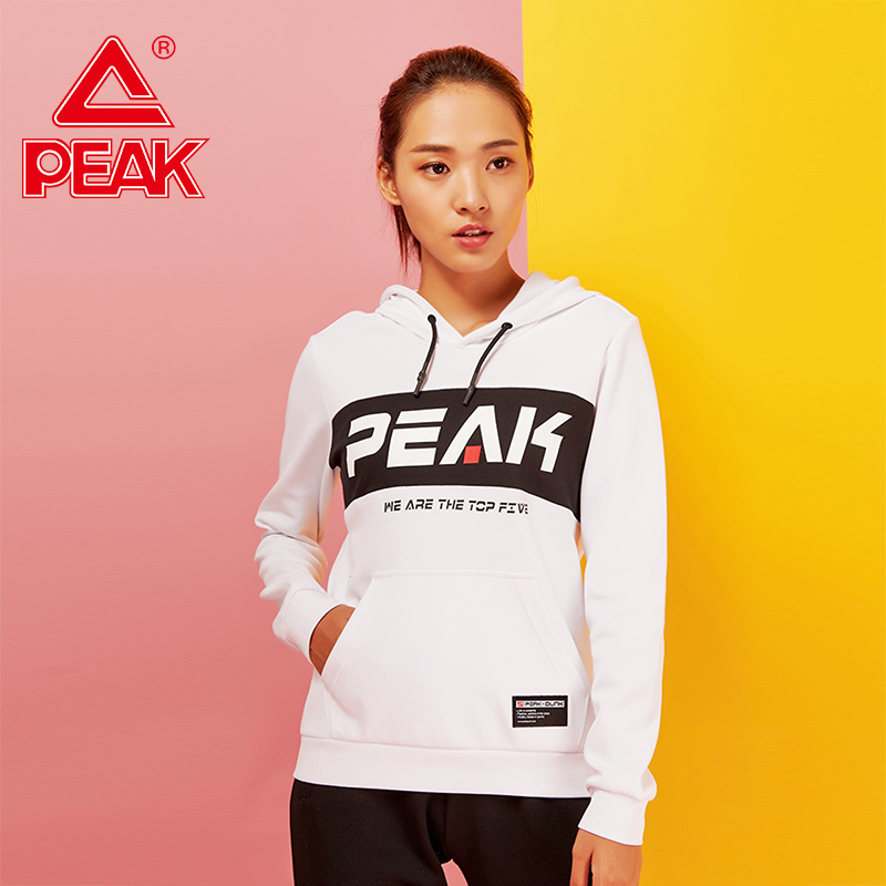 Peak Sports Sweater Women's 2020 Spring New Hooded Pullover Short Outdoor Casual Sportswear