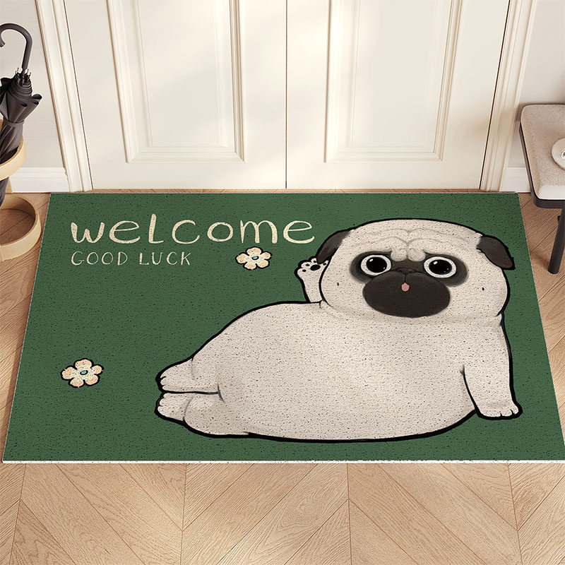 吾皇万睡丝圈地垫入户门垫玄关家用进门地毯可爱蹭土垫子防滑除尘,淘宝优惠券,粉丝福利购,淘宝优惠卷